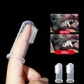 Brosse à dents de doigt pour chiens et chats