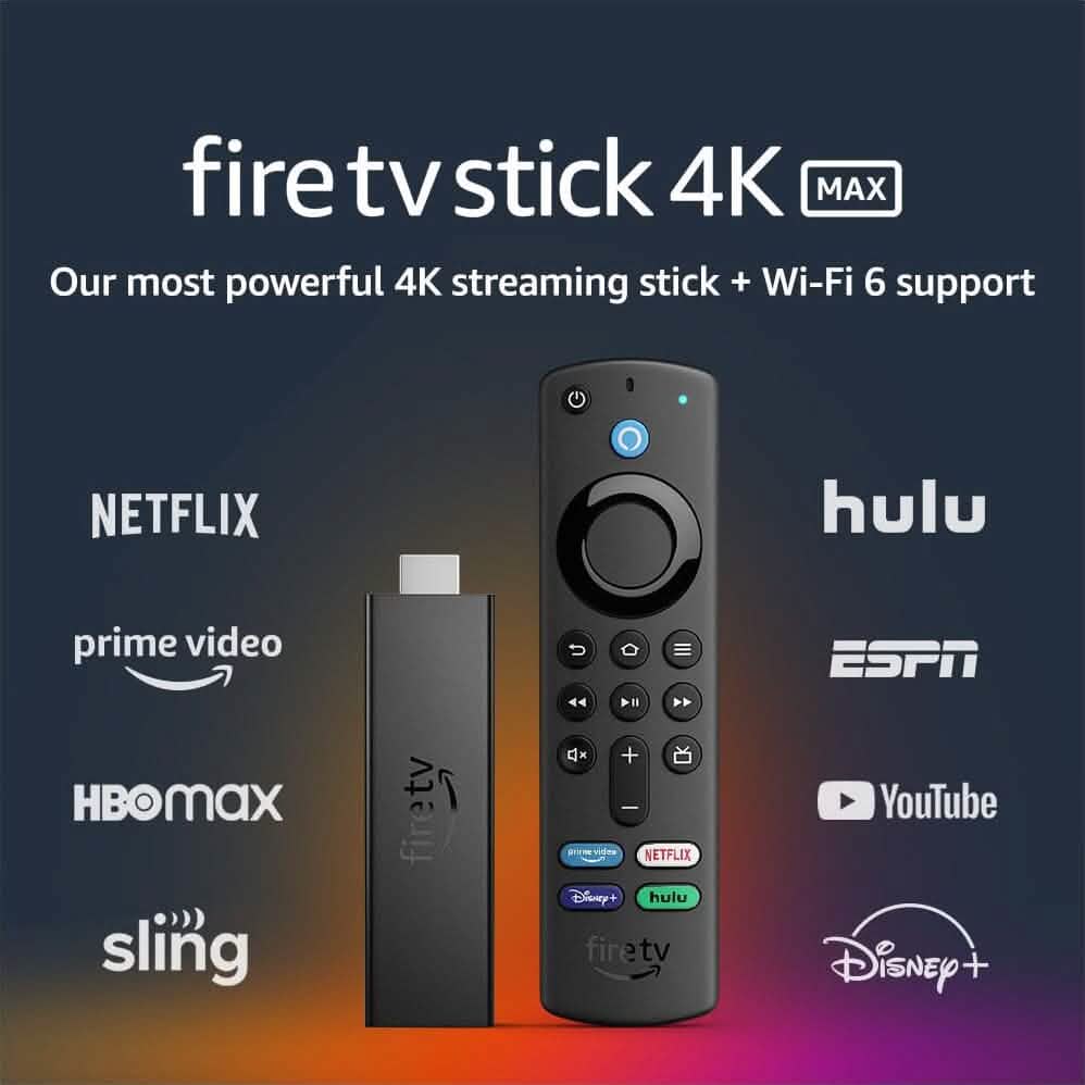 Appareil de streaming Fire TV Stick 4K Max (Reconditionné)