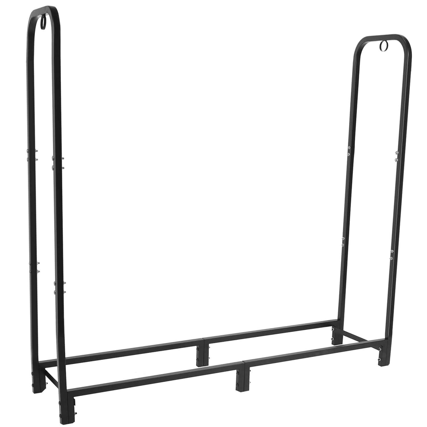 Support à bûches de bois de chauffage 2500lbs Étagère de rangement en fer