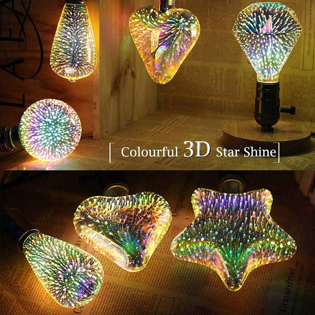 Ampoule décorative LED 3D Feu d'artifice