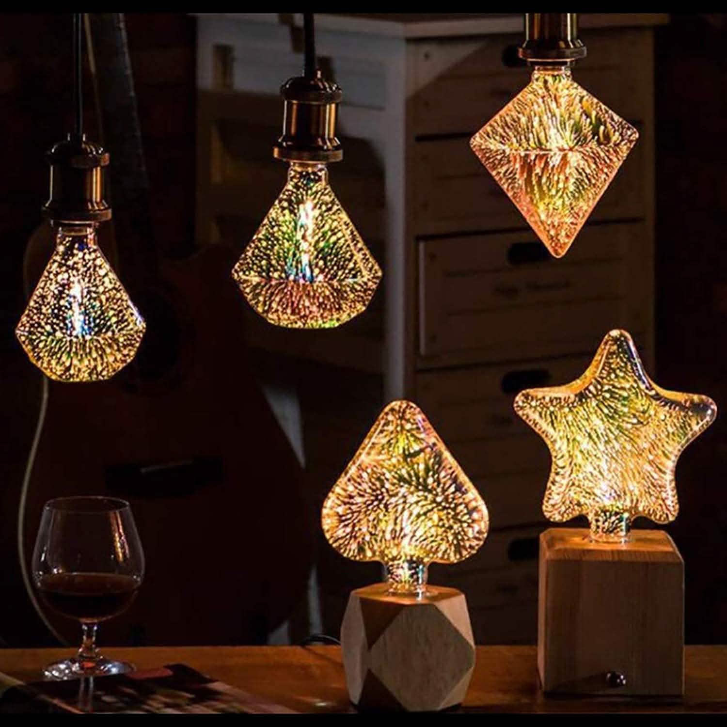Ampoule décorative LED 3D Feu d'artifice