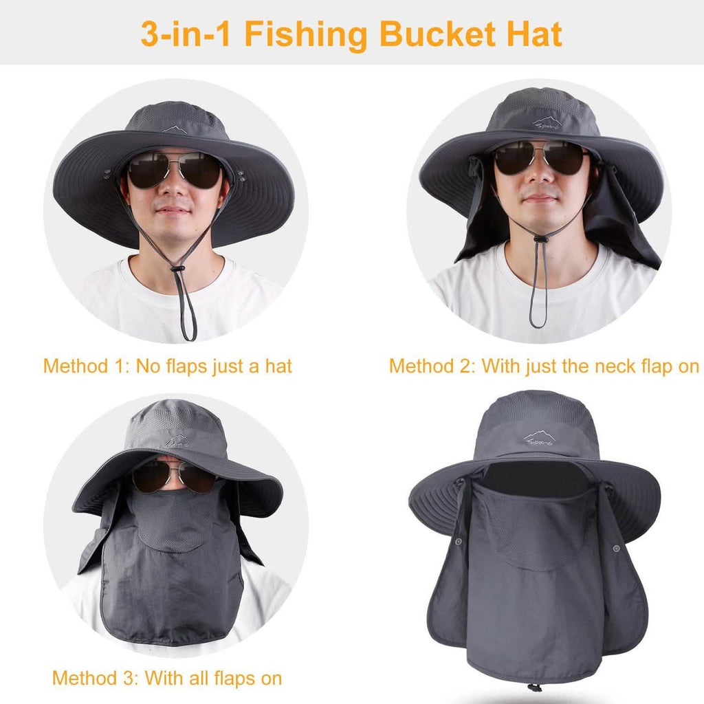Chapeau Bob de Pêche Respirant à Large Bord
