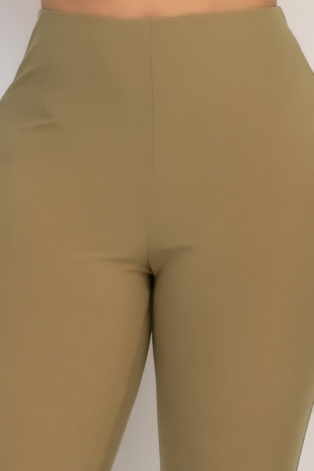 Taille S Pantalon coupe évasée et cintrée décontracté en tissu élastique