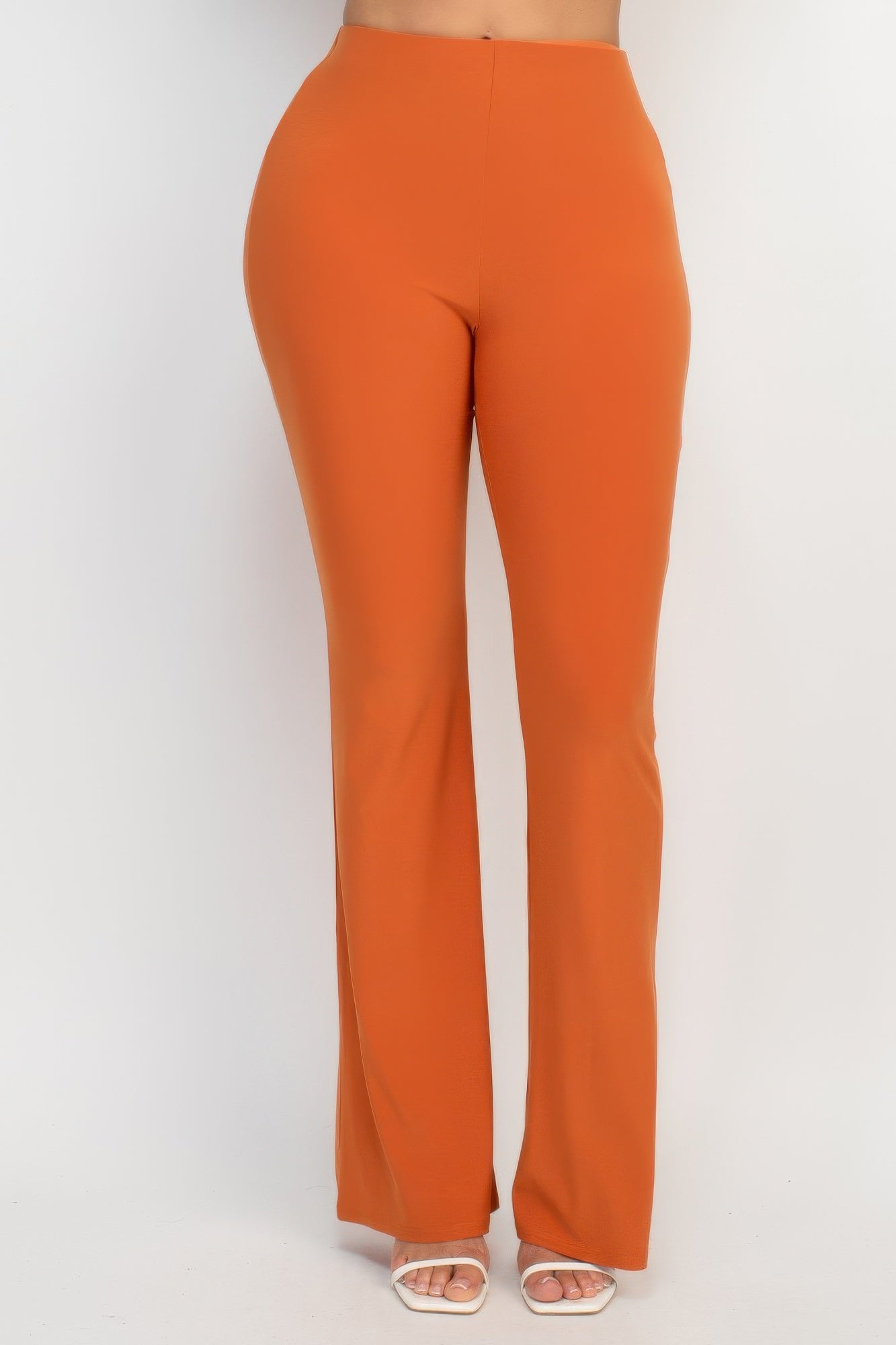 Pantalon décontracté élastique évasé taille S