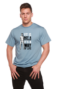 Le sport n'est pas une destination - T-shirt graphique à manches courtes en bambou/coton bio pour homme