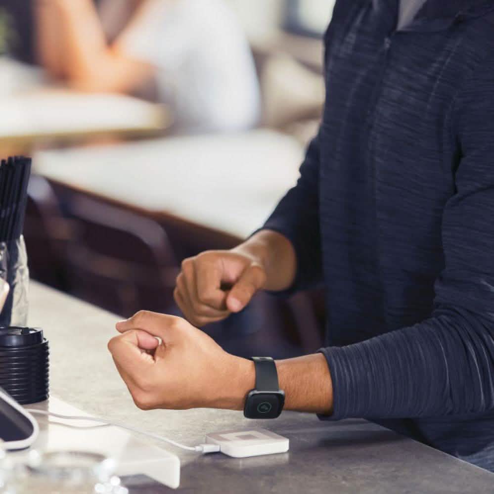 Fitbit - Montre intelligente Versa 2 40 mm aluminium - Noir/Carbone avec bracelet en silicone