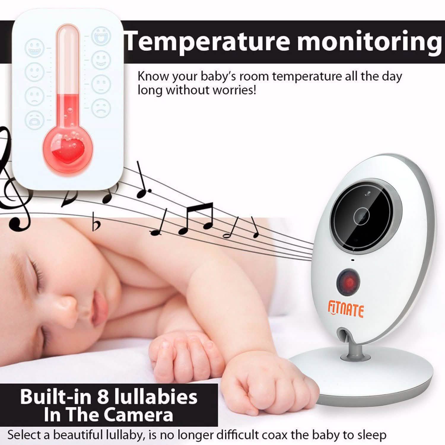 Moniteur bébé vidéo sans fil Fitnate