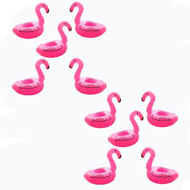 Porte-gobelet Gonflable Flottant à Paillettes Flamant rose