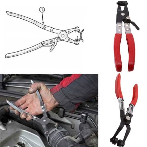 Pinces de serrage pour colliers de durite à bande plate