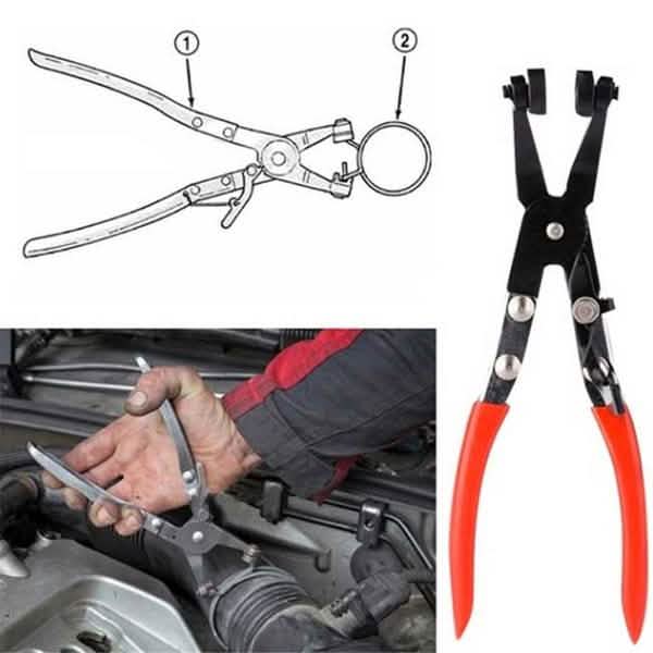 Pinces de serrage pour colliers de durite à bande plate