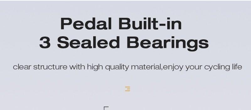 Pédales de vélo plates Route 3 roulements étanches Pédales de vélo VTT Pédales de VTT plate-forme large Accessoires Pédales de VTT Pédales de vélo plates en aluminium avec roulement étanche légères pour route VTT