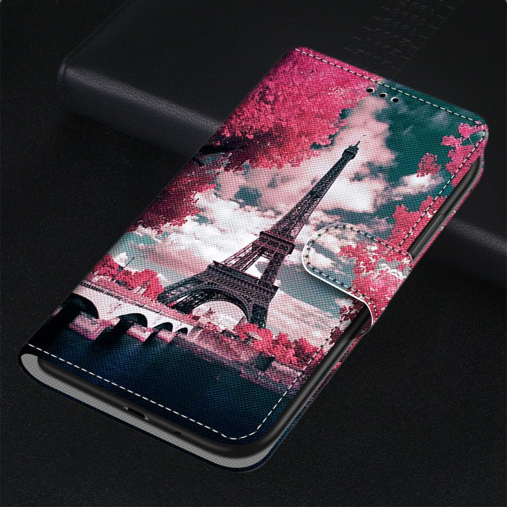 Étui à rabat pour Xiaomi Redmi 9 9A 9C NFC 8 8A Coque en cuir et silicone avec portefeuille pour Xiomi Redmi Note 8 Pro 9 9S 9 Pro Étuis livre en cuir premium Coque magnétique avec fentes pour cartes et fonction support Étui de protection