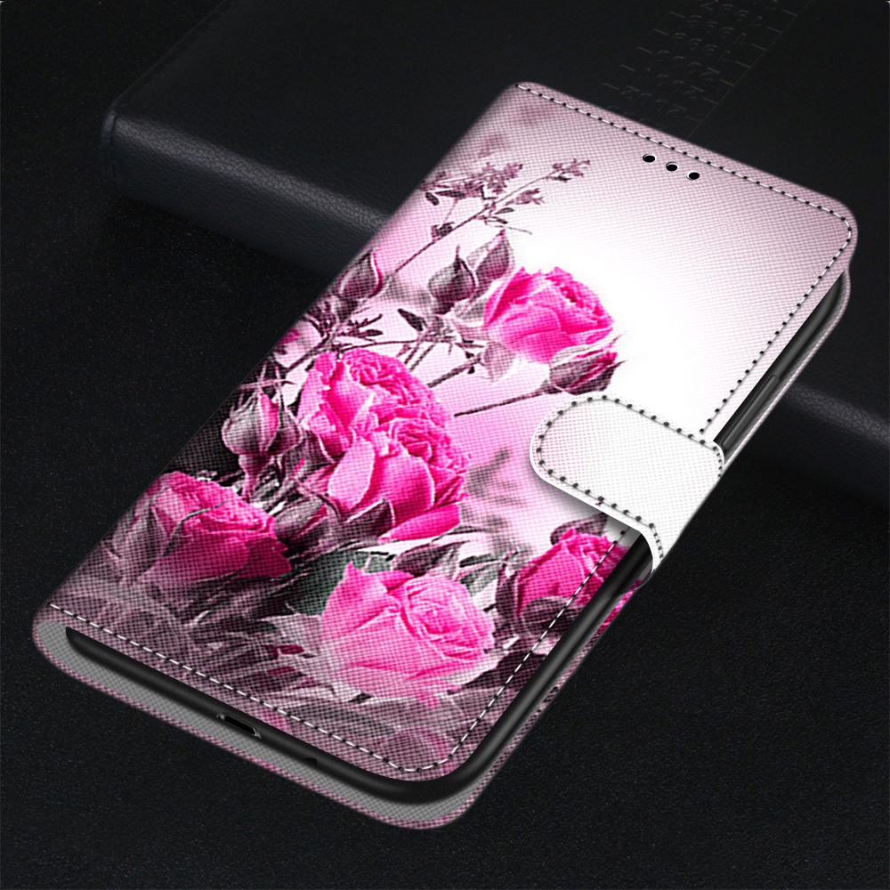 Étui à rabat pour Xiaomi Redmi 9 9A 9C NFC 8 8A, étui de téléphone en cuir silicone avec portefeuille pour Redmi Note 8 Pro 9 9S 9 Pro, étui de livre en cuir, étui à rabat en PU avec portefeuille, béquille, fermeture magnétique et porte-cartes