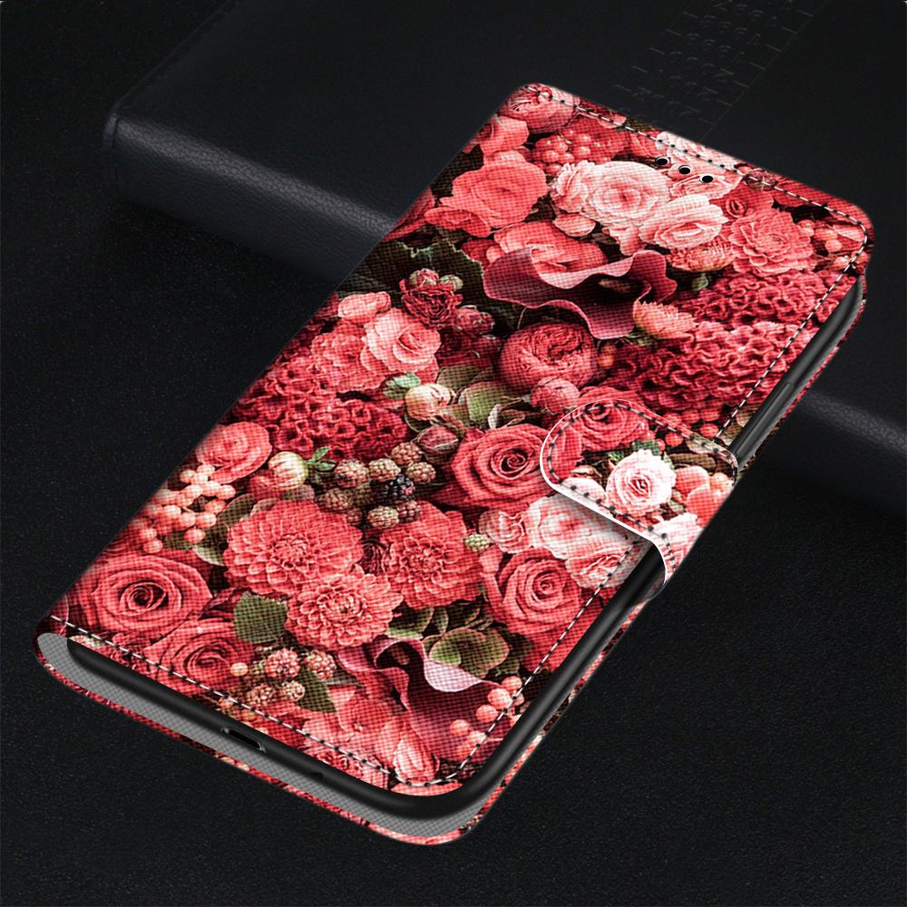 Étui à rabat pour Xiaomi Redmi 9 9A 9C NFC 8 8A, étui de téléphone en cuir silicone avec portefeuille pour Redmi Note 8 Pro 9 9S 9 Pro, étui de livre en cuir, étui à rabat en PU avec portefeuille, béquille, fermeture magnétique et porte-cartes
