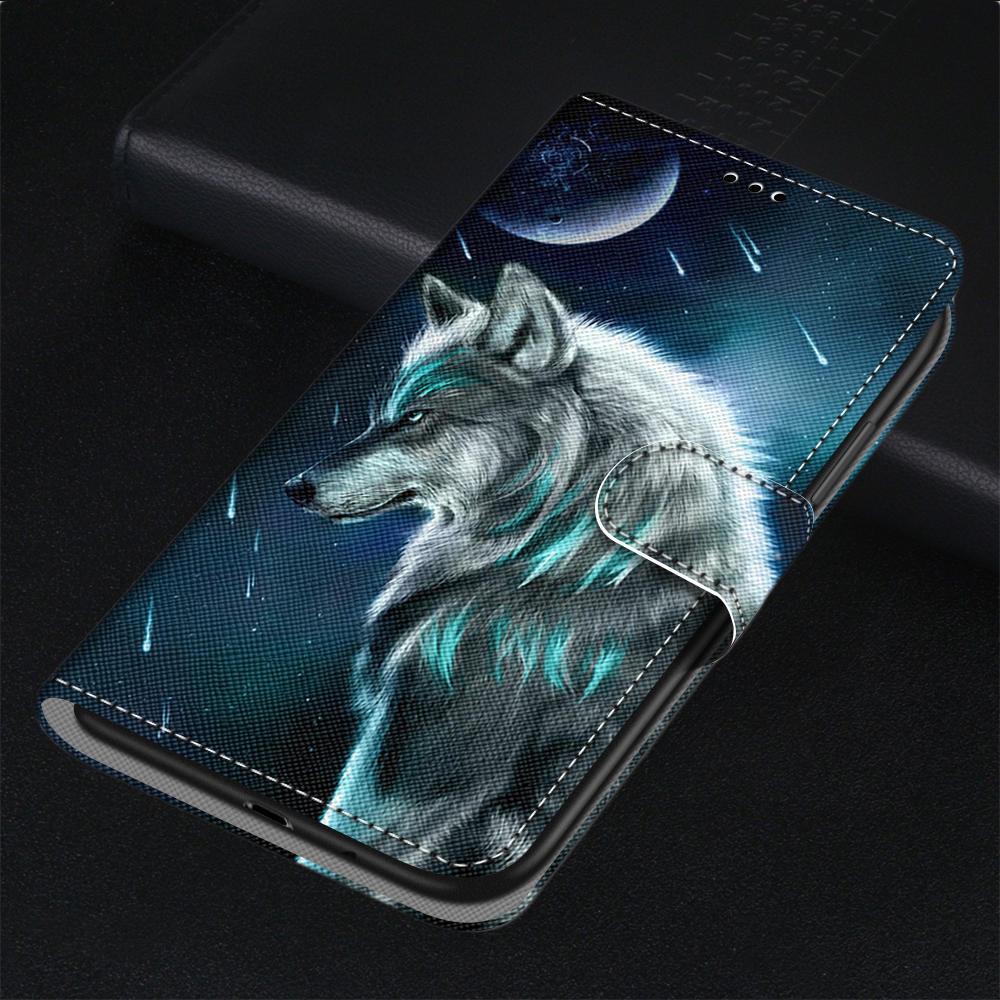 Étui à rabat pour Xiaomi Redmi 9 9A 9C NFC 8 8A, étui de téléphone en cuir silicone avec portefeuille pour Redmi Note 8 Pro 9 9S 9 Pro, étui de livre en cuir, étui à rabat en PU avec portefeuille, béquille, fermeture magnétique et porte-cartes