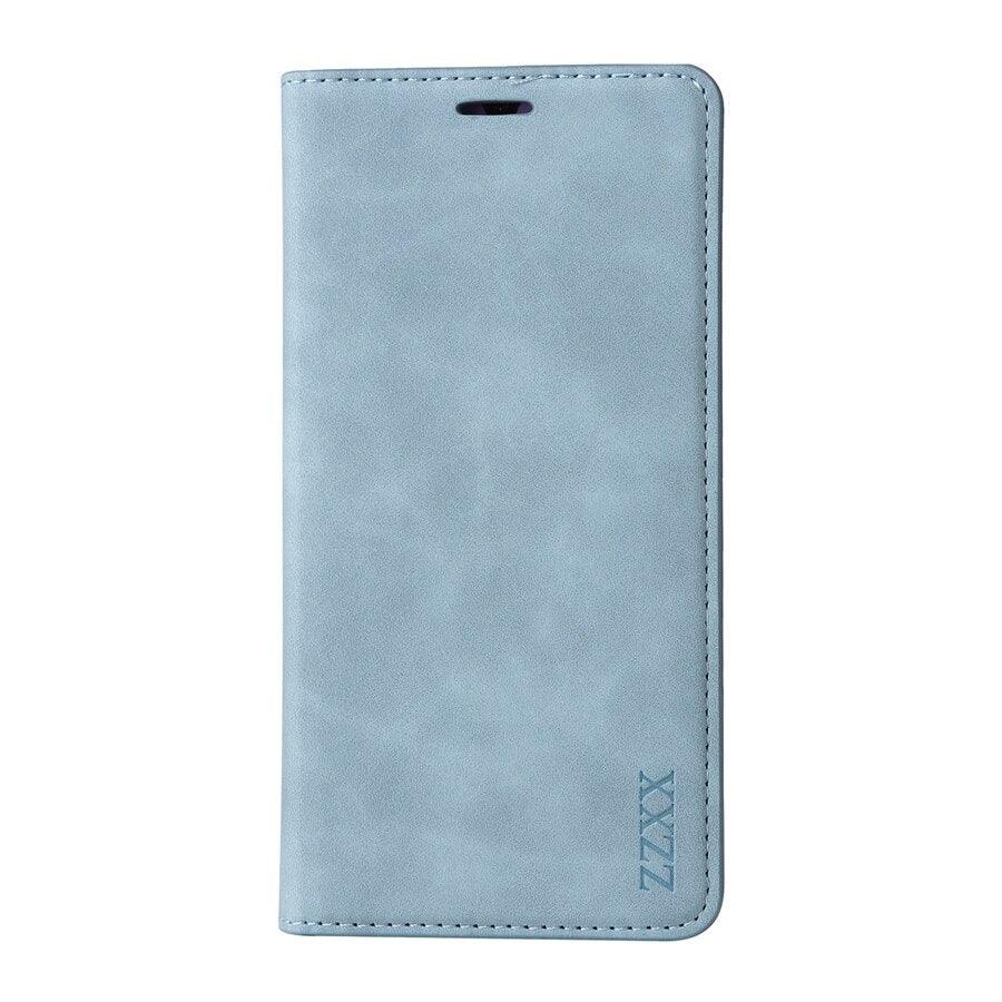 Étui portefeuille antichoc en cuir avec blocage RFID pour Xiaomi Redmi Note 11 10 9 8 7 10C 10A 9 9A 9C 9T 8 Xiaomi Poco X3 X4 NFC M3 M4 Pro F3 avec fentes pour cartes, étui de protection à rabat en cuir magnétique