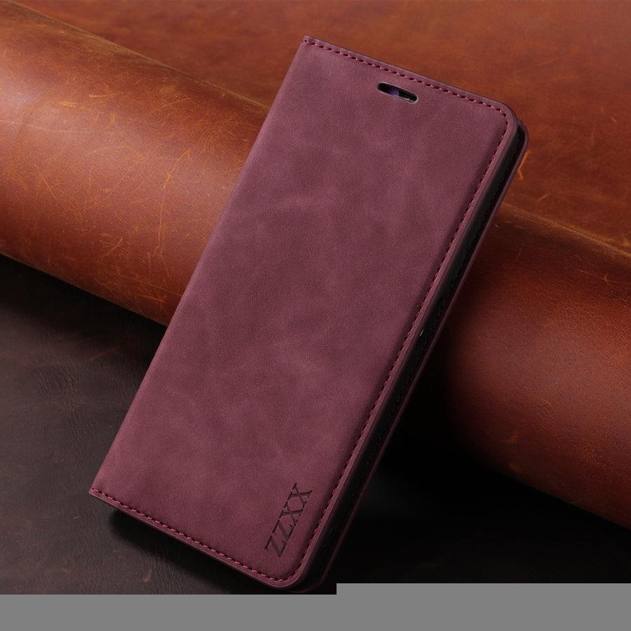 Étui portefeuille antichoc en cuir avec blocage RFID pour Xiaomi Redmi Note 11 10 9 8 7 10C 10A 9 9A 9C 9T 8 Xiaomi Poco X3 X4 NFC M3 M4 Pro F3 avec fentes pour cartes, étui de protection à rabat en cuir magnétique