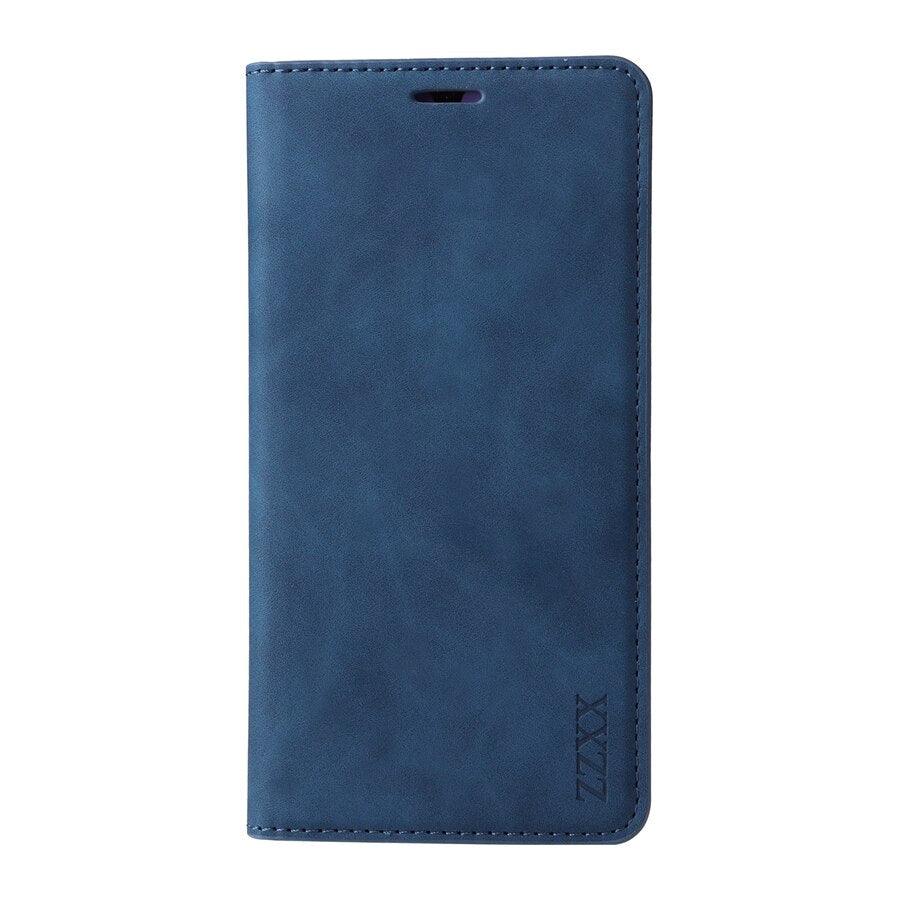 Étui portefeuille antichoc en cuir avec blocage RFID pour Xiaomi Redmi Note 11 10 9 8 7 10C 10A 9 9A 9C 9T 8 Xiaomi Poco X3 X4 NFC M3 M4 Pro F3 avec fentes pour cartes, étui de protection à rabat en cuir magnétique