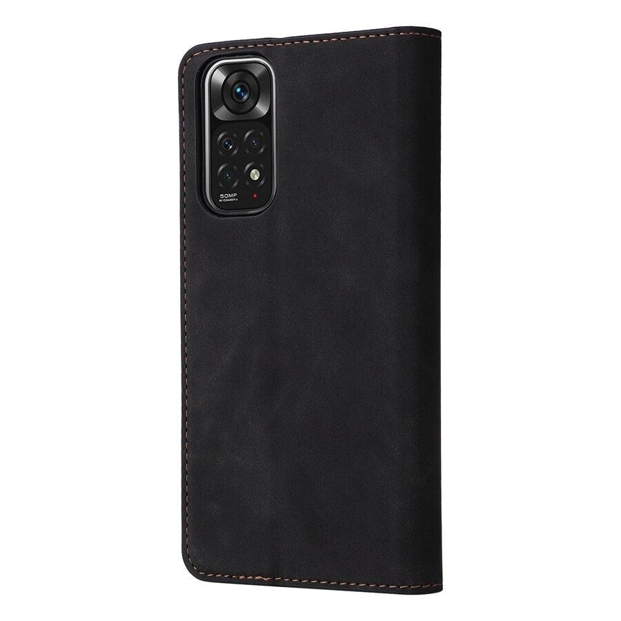 Étui portefeuille antichoc en cuir avec blocage RFID pour Xiaomi Redmi Note 11 10 9 8 7 10C 10A 9 9A 9C 9T 8 Xiaomi Poco X3 X4 NFC M3 M4 Pro F3 avec fentes pour cartes, étui de protection à rabat en cuir magnétique
