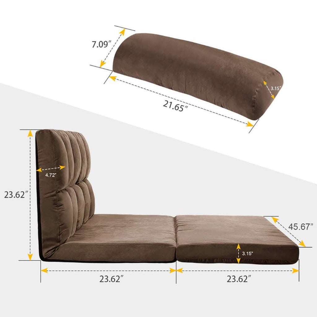 Canapé-lit de sol, Fauteuil de salon double pliable