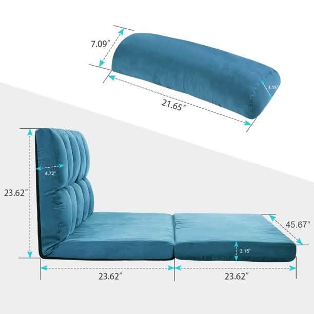 Canapé-lit de sol, Fauteuil de salon double pliable
