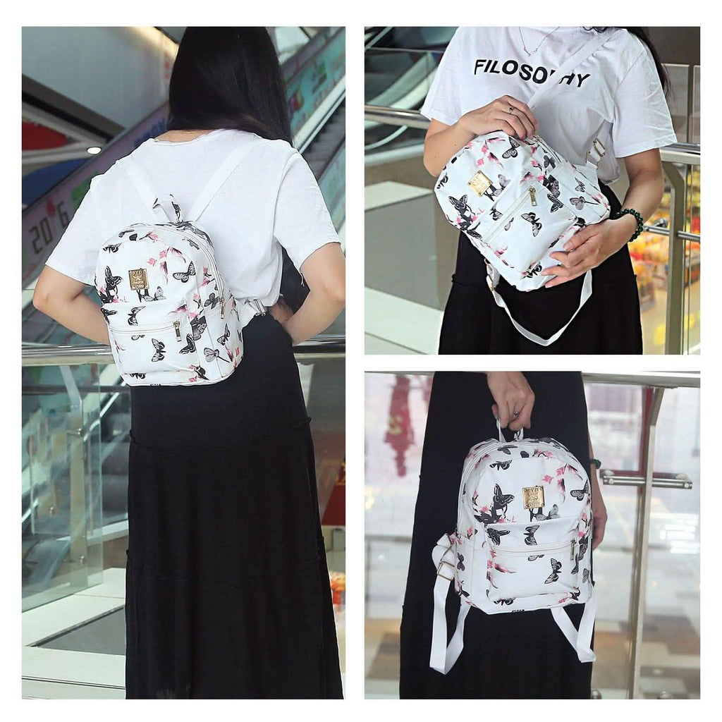 Sac à dos imprimé floral imperméable