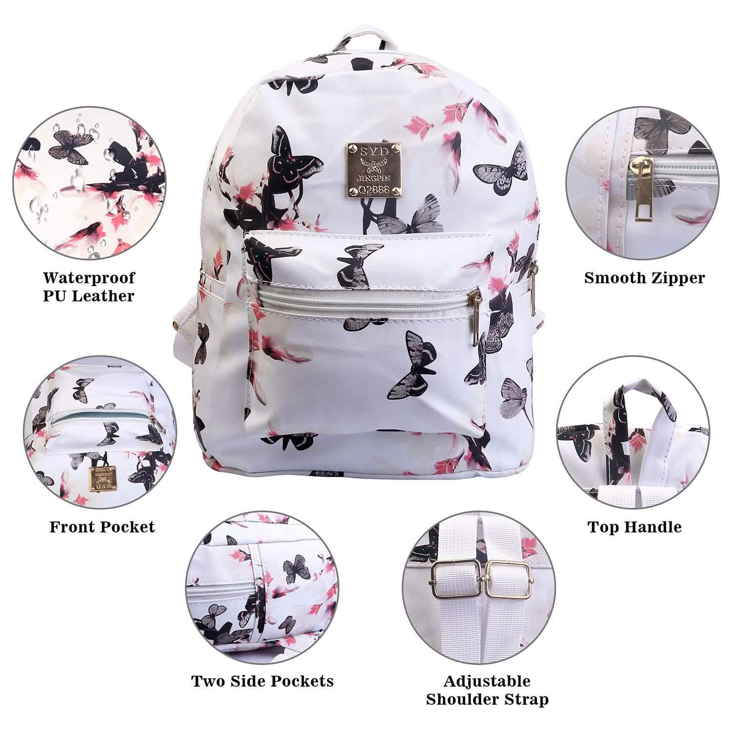 Sac à dos imprimé floral imperméable