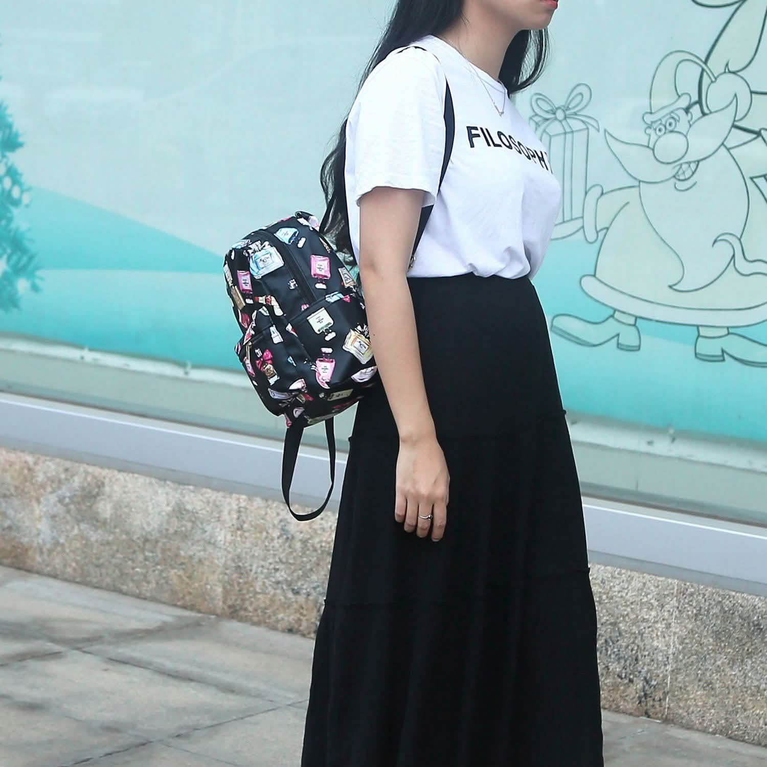 Sac à dos imprimé floral imperméable