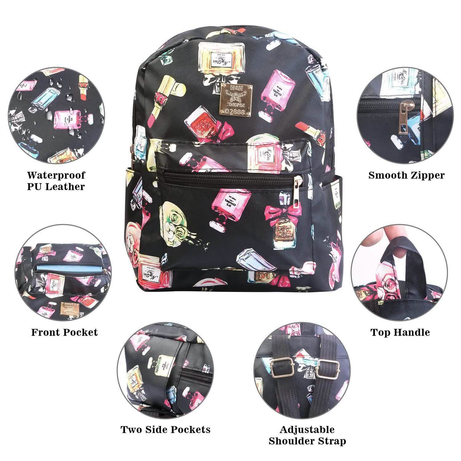 Sac à dos imprimé floral imperméable