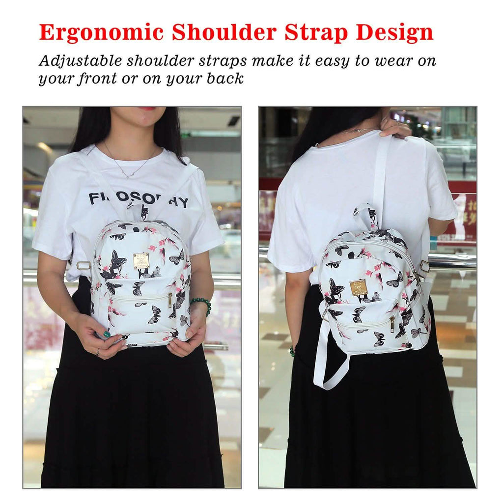 Sac à dos imprimé floral imperméable