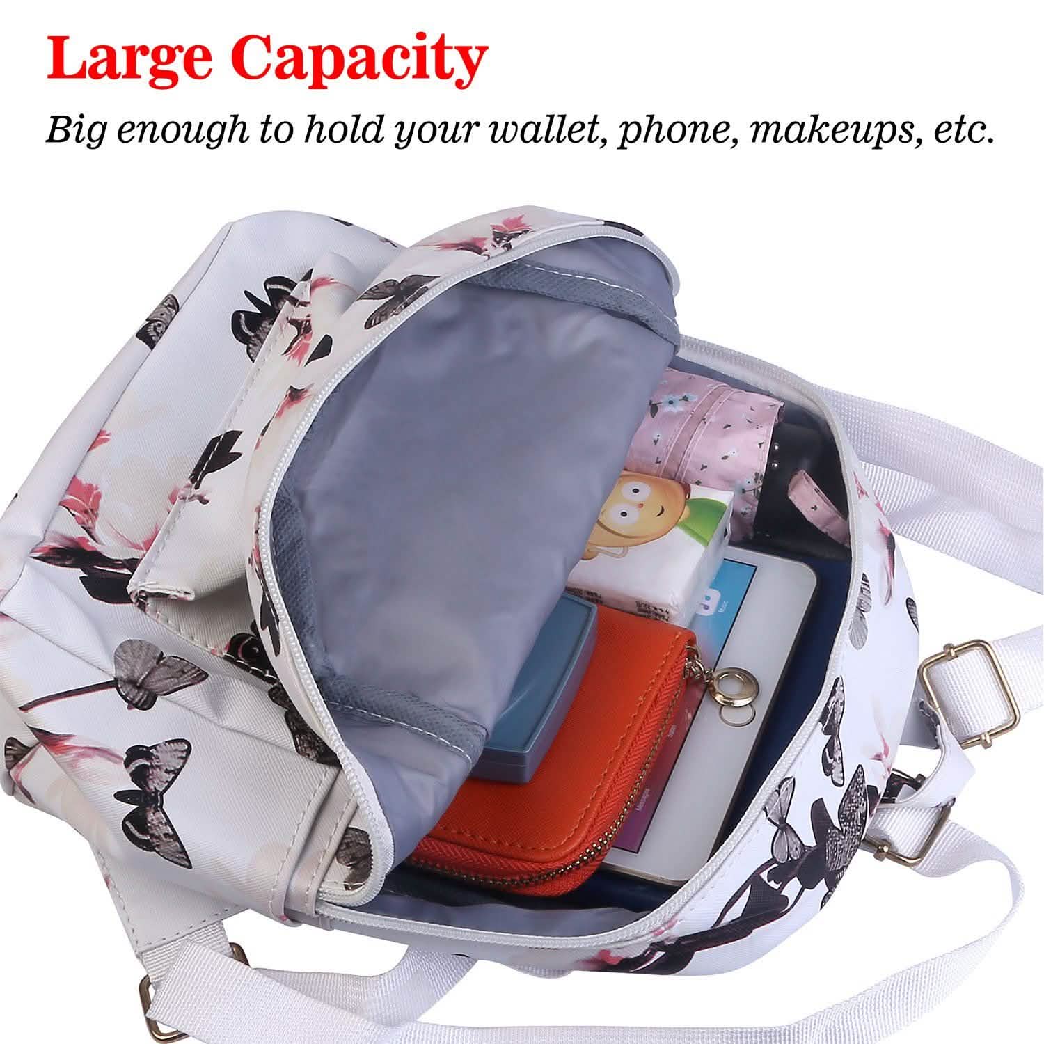 Sac à dos imprimé floral imperméable