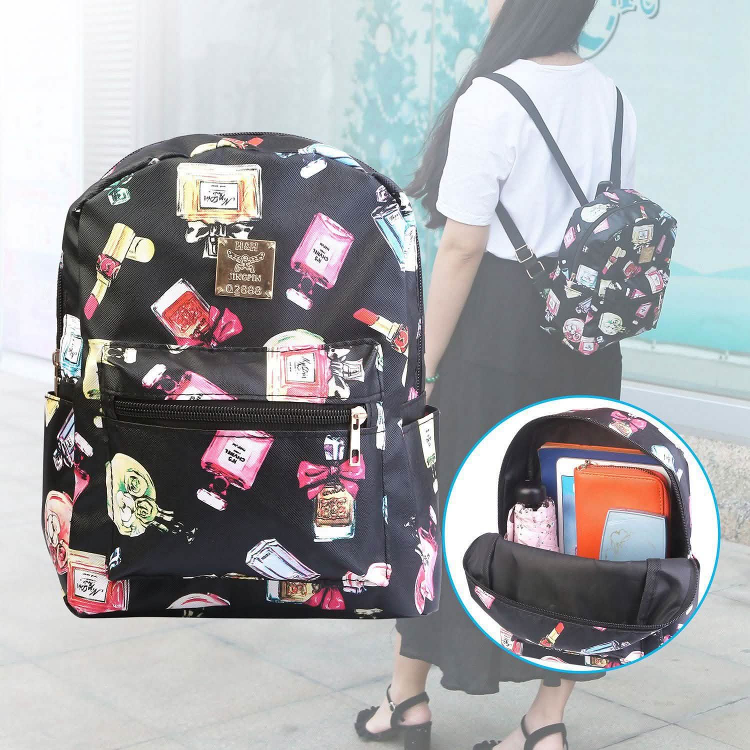 Sac à dos imprimé floral imperméable