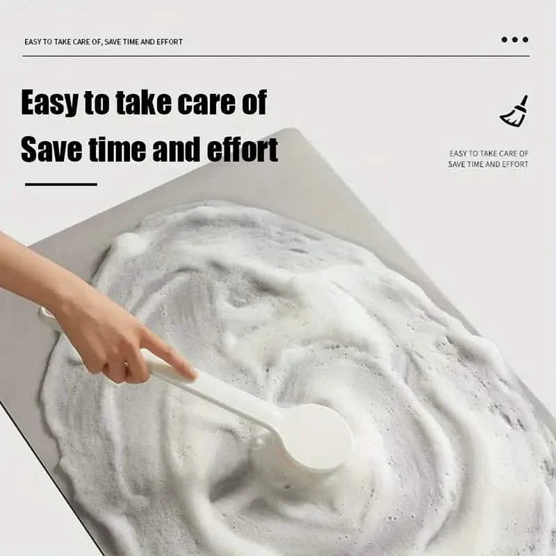 Tapis absorbant pour robinet d'évier à motif floral