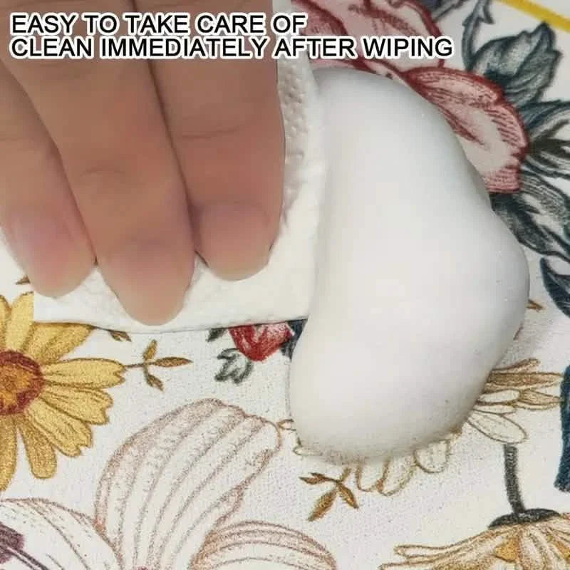 Tapis absorbant pour robinet d'évier à motif floral