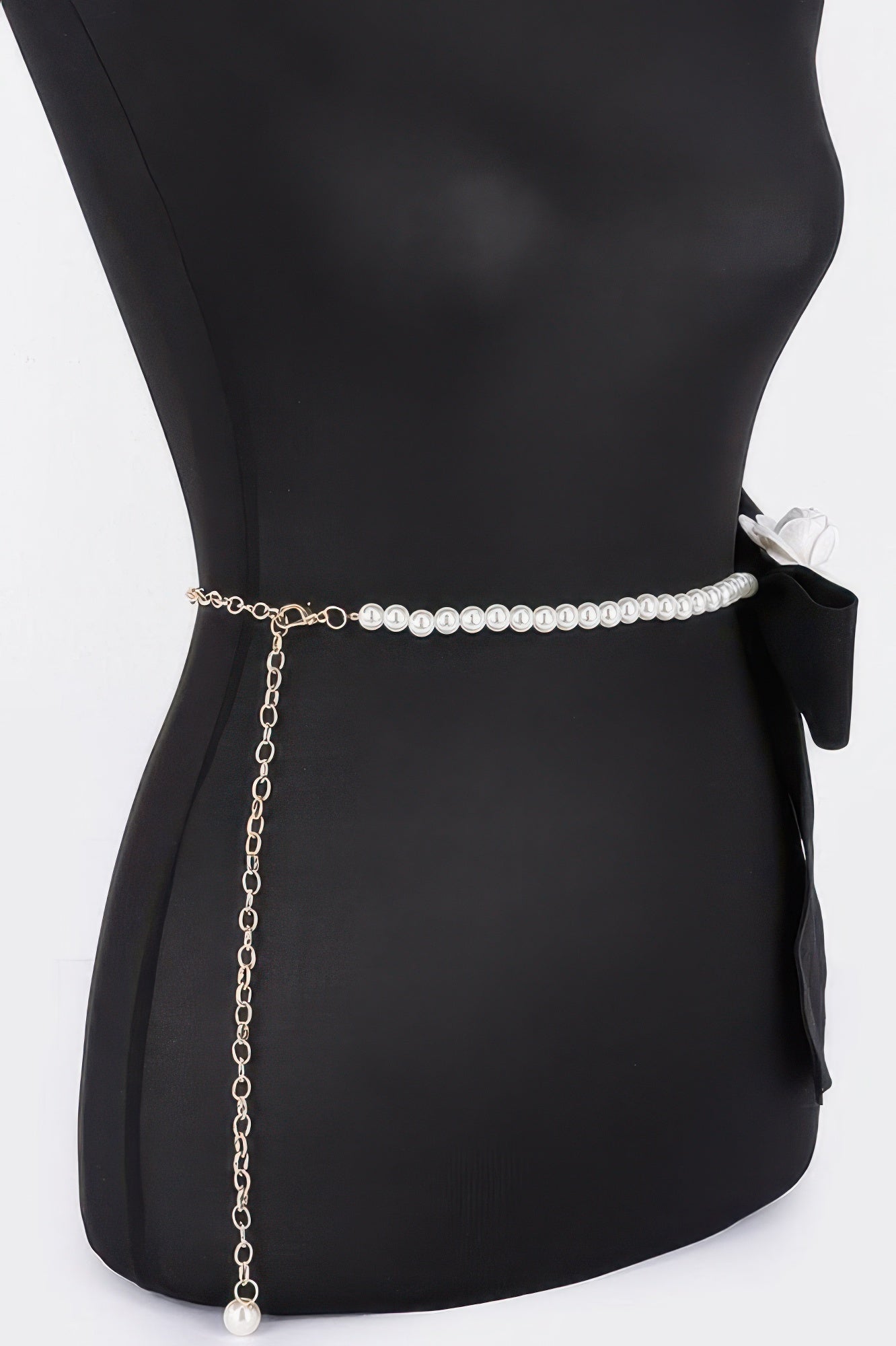 Ceinture fleurie à fausses perles