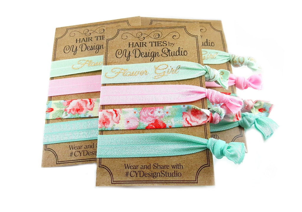 Lot de 3 chouchous pour cheveux « Demoiselle d'honneur » - Cadeaux de mariage - Cadeau pour les demoiselles d'honneur