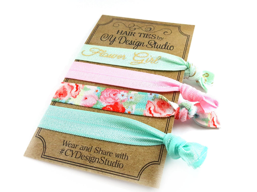 Lot de 3 chouchous pour cheveux « Demoiselle d'honneur » - Cadeaux de mariage - Cadeau pour les demoiselles d'honneur