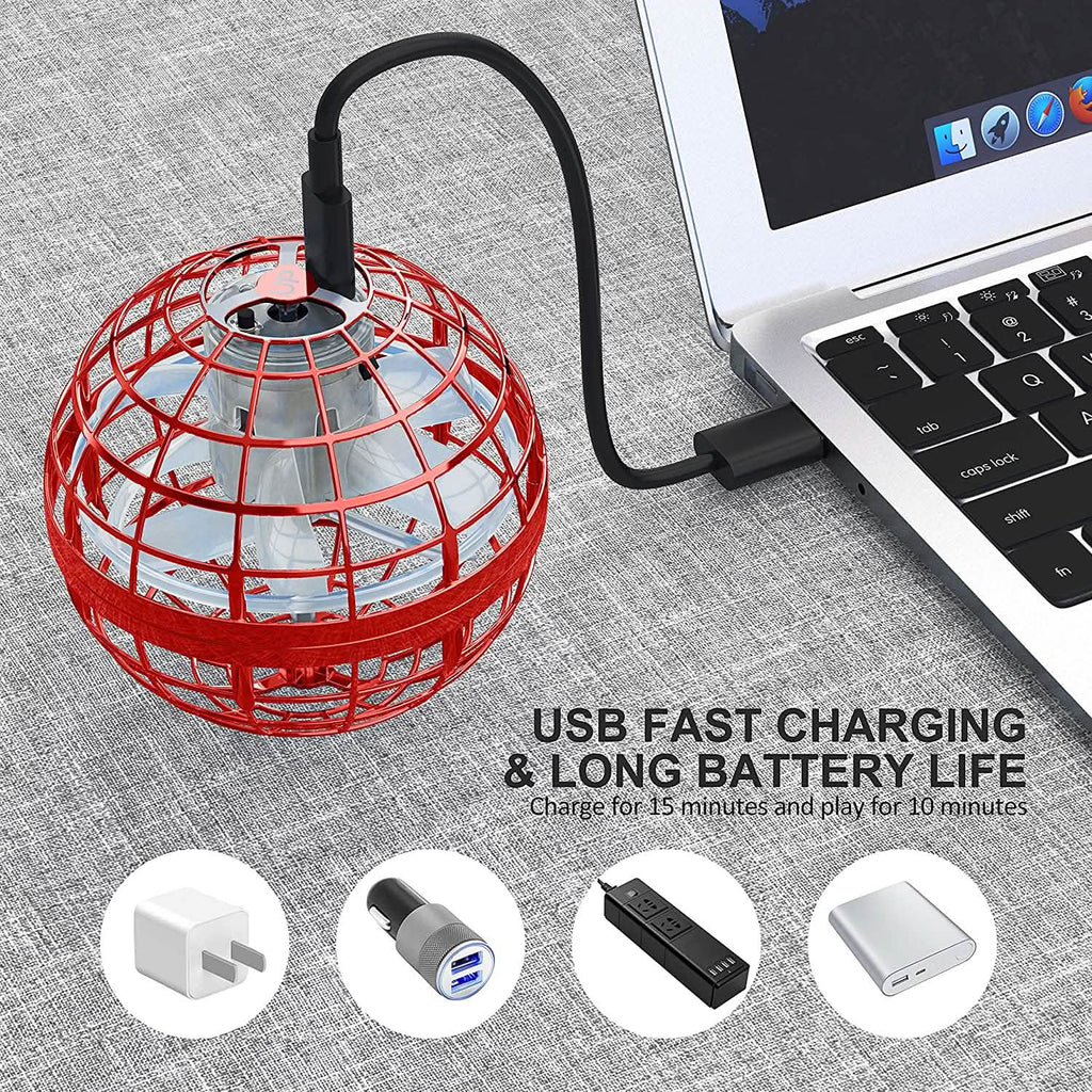 Balle volante Orb rechargeable, toupie boomerang, drone OVNI