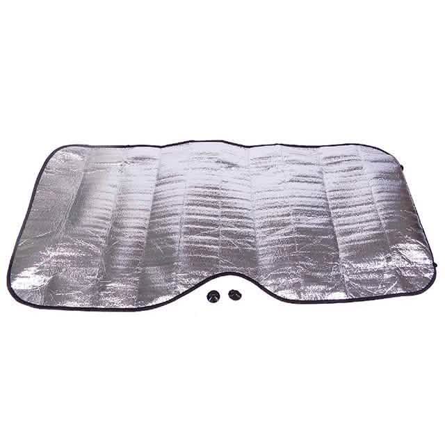 Pare-soleil de pare-brise pliable réfléchissant avec ventouses