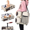 Sac à langer de voyage pliable 3-en-1 avec couffin et matelas à langer