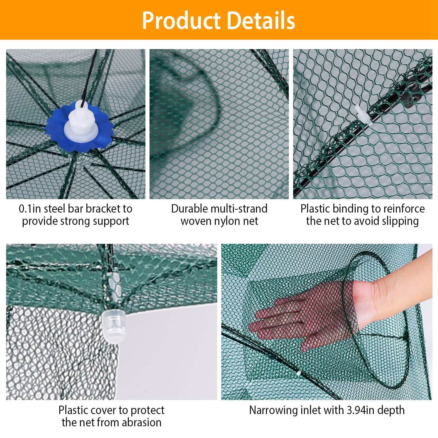 Nasse de pêche pliable