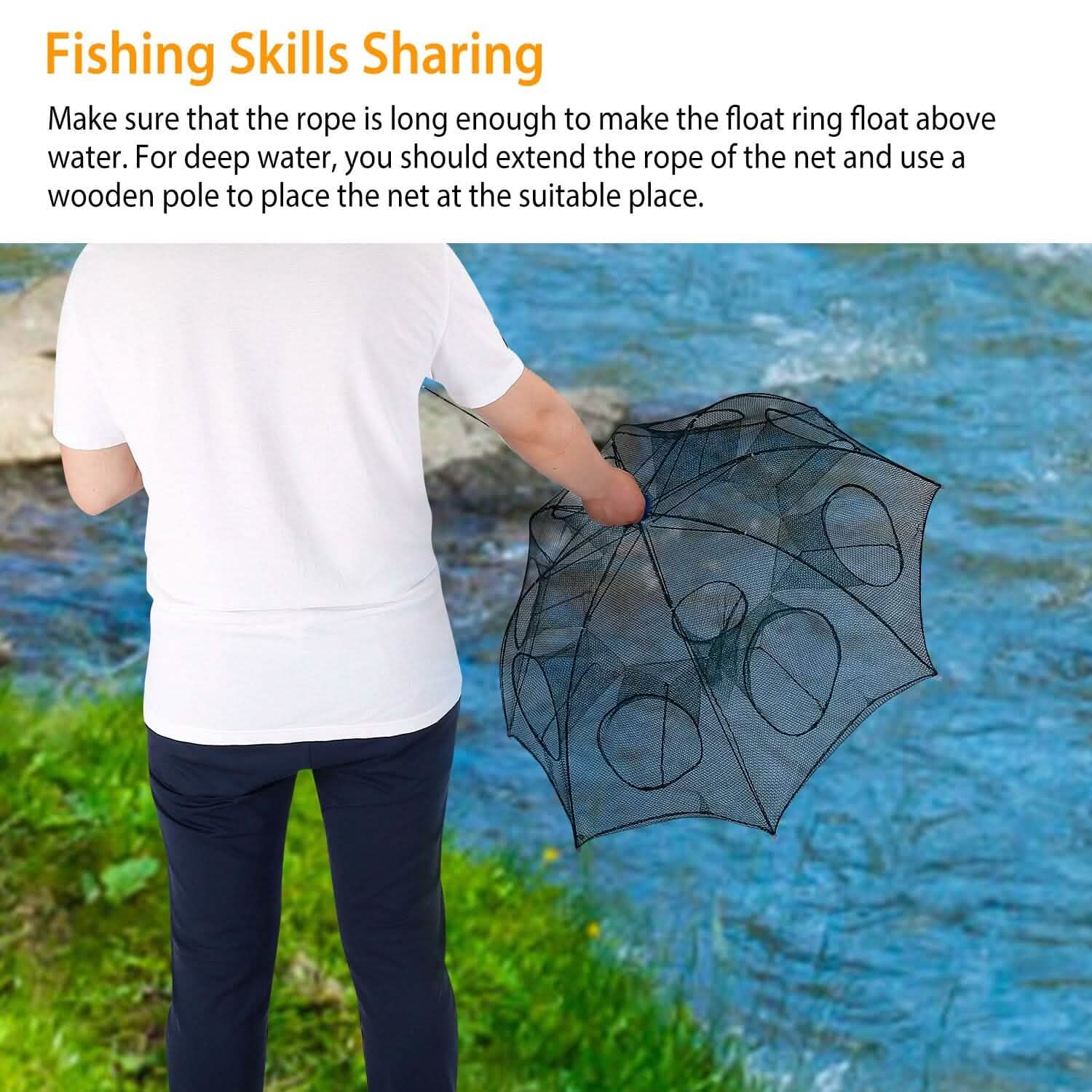 Nasse de pêche pliable