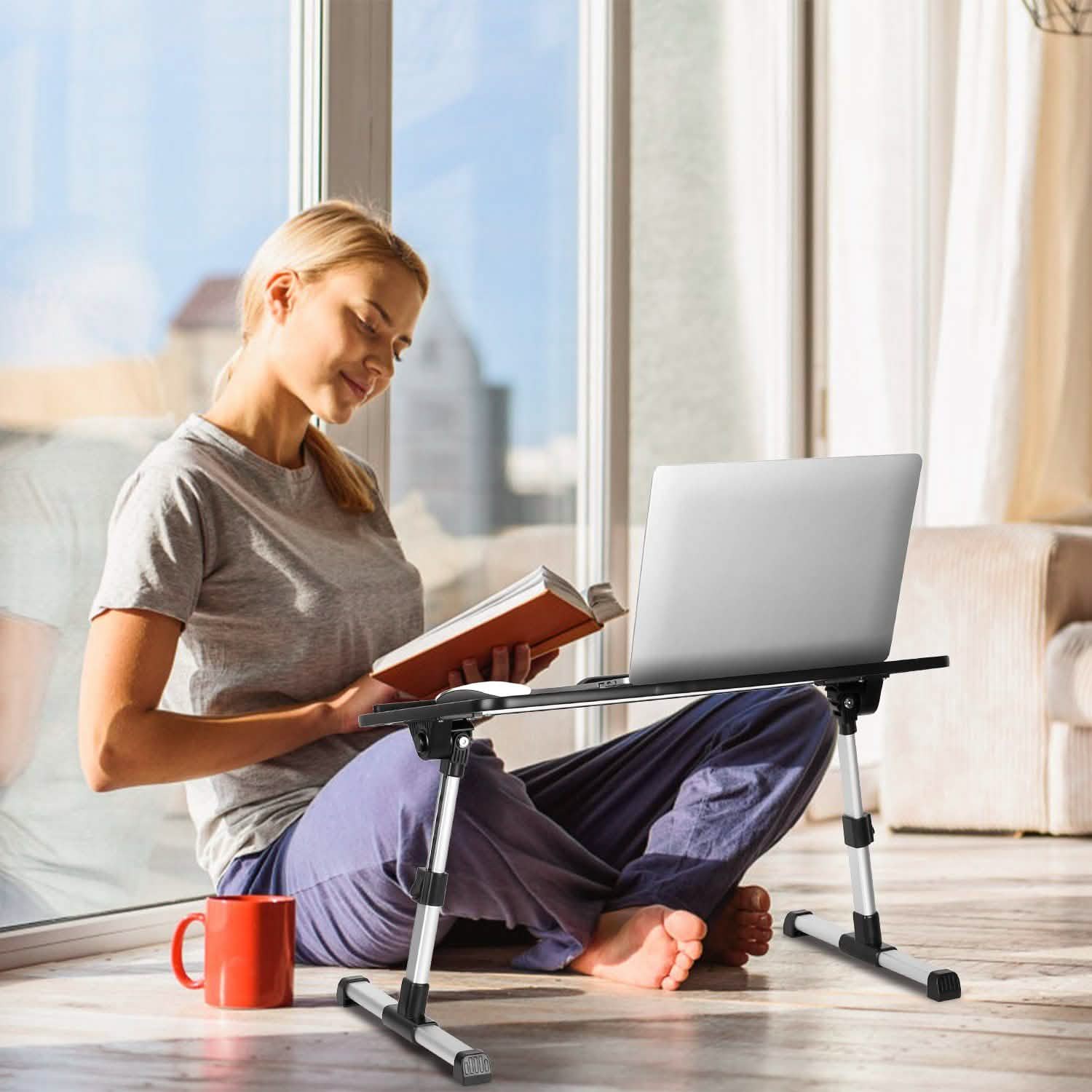 Support d'ordinateur portable pliable - Hauteur et inclinaison réglables
