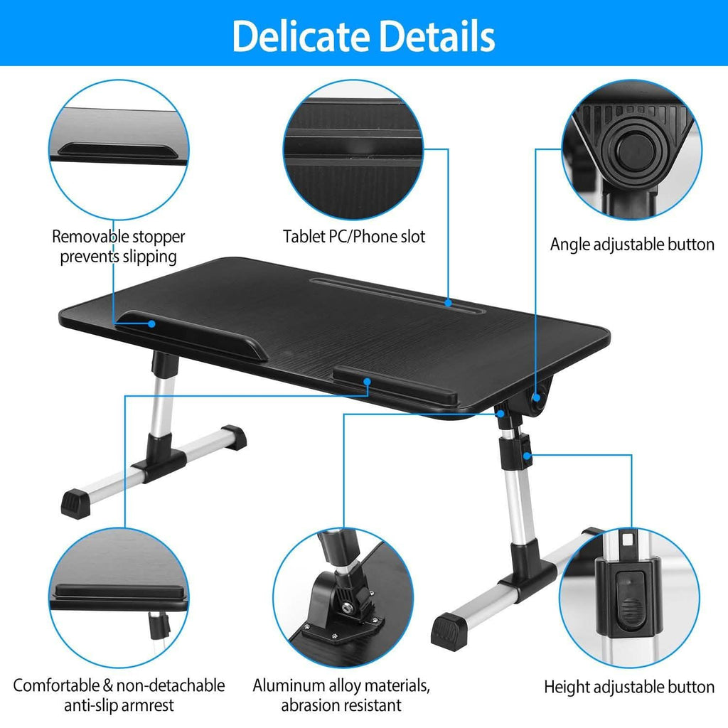 Support d'ordinateur portable pliable - Hauteur et inclinaison réglables