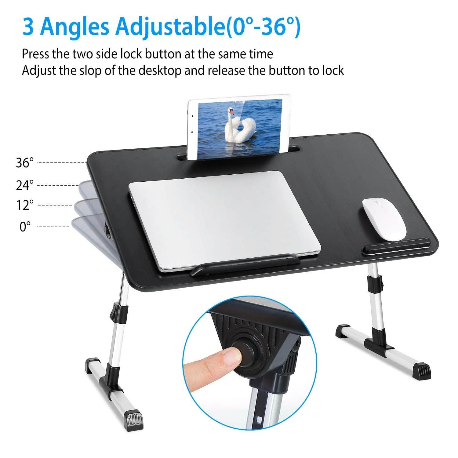 Support d'ordinateur portable pliable - Hauteur et inclinaison réglables