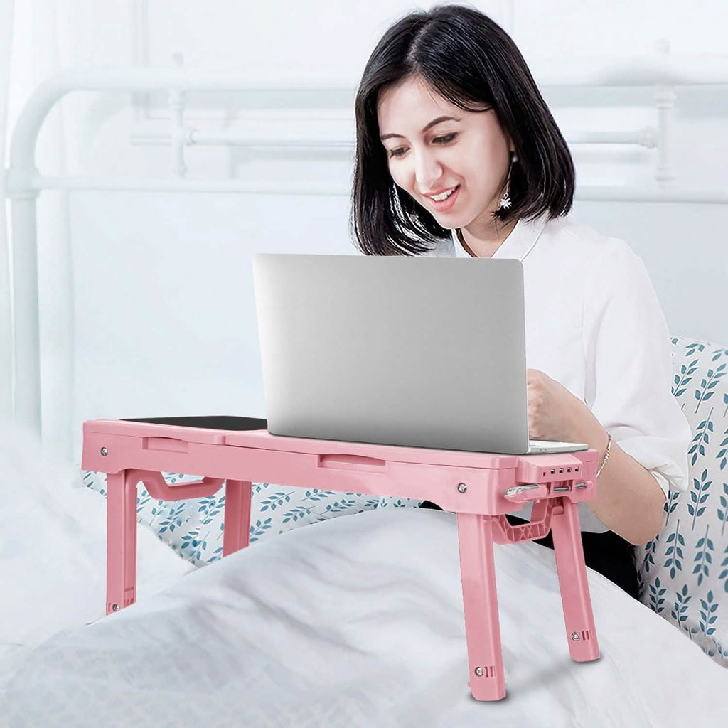 Table d'ordinateur portable pliable pour lit ou bureau