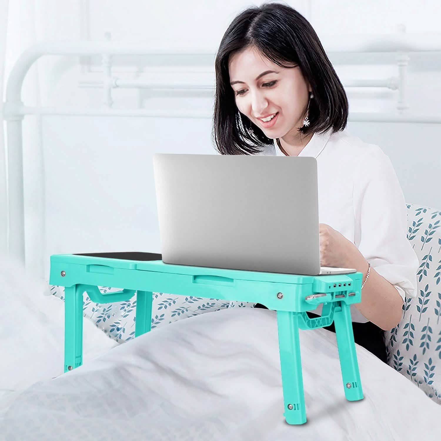 Table d'ordinateur portable pliable pour lit ou bureau