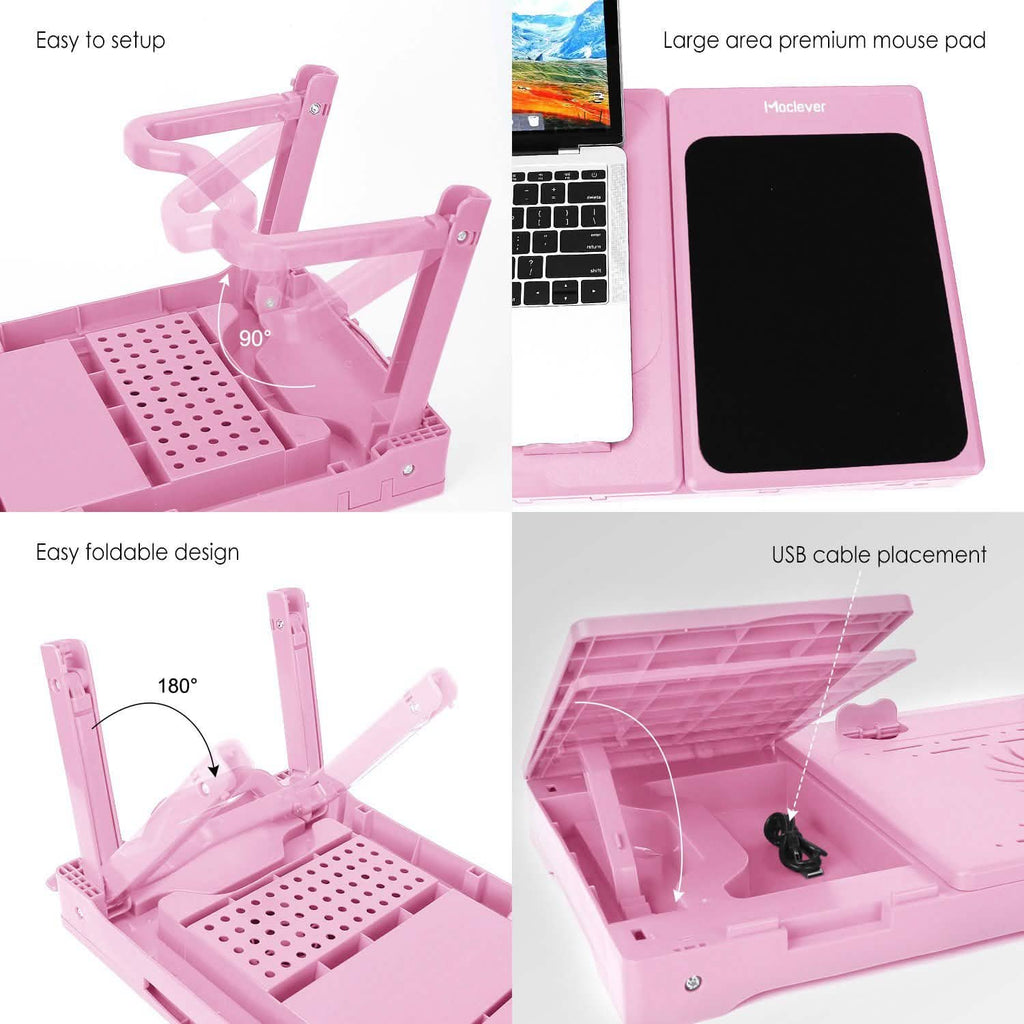 Table d'ordinateur portable pliable pour lit ou bureau