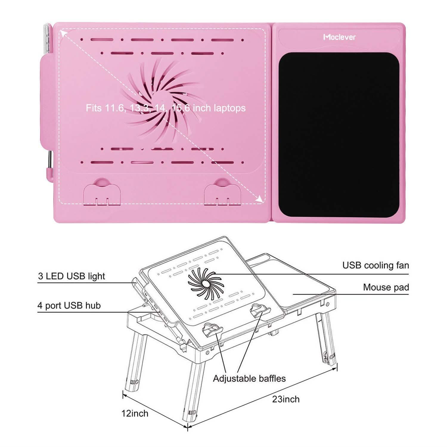 Table d'ordinateur portable pliable pour lit ou bureau