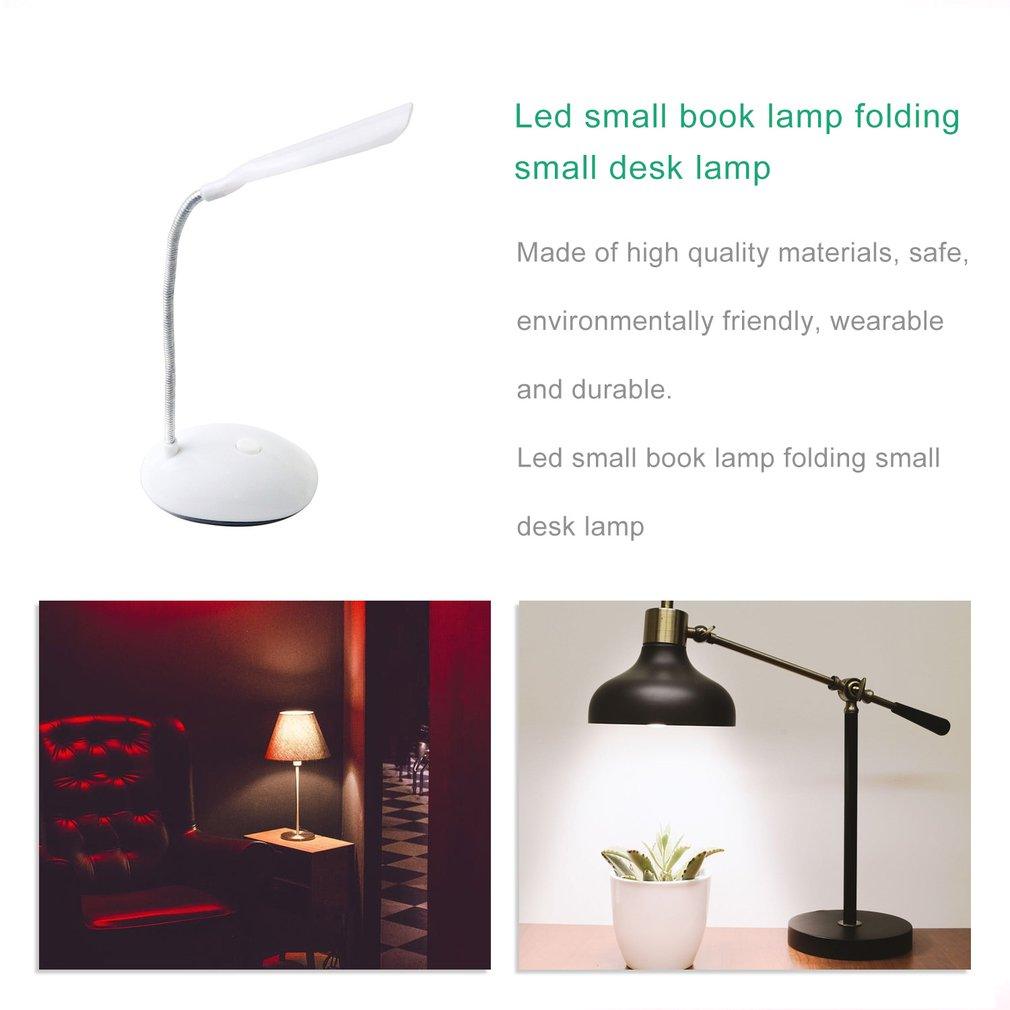 Lampe de bureau LED pliable, intensité variable, tactile, 4,5 V, piles AAA, pour enfants, étudiants, lecture, protection des yeux, portable, décorative, mignonne, pour chambre à coucher